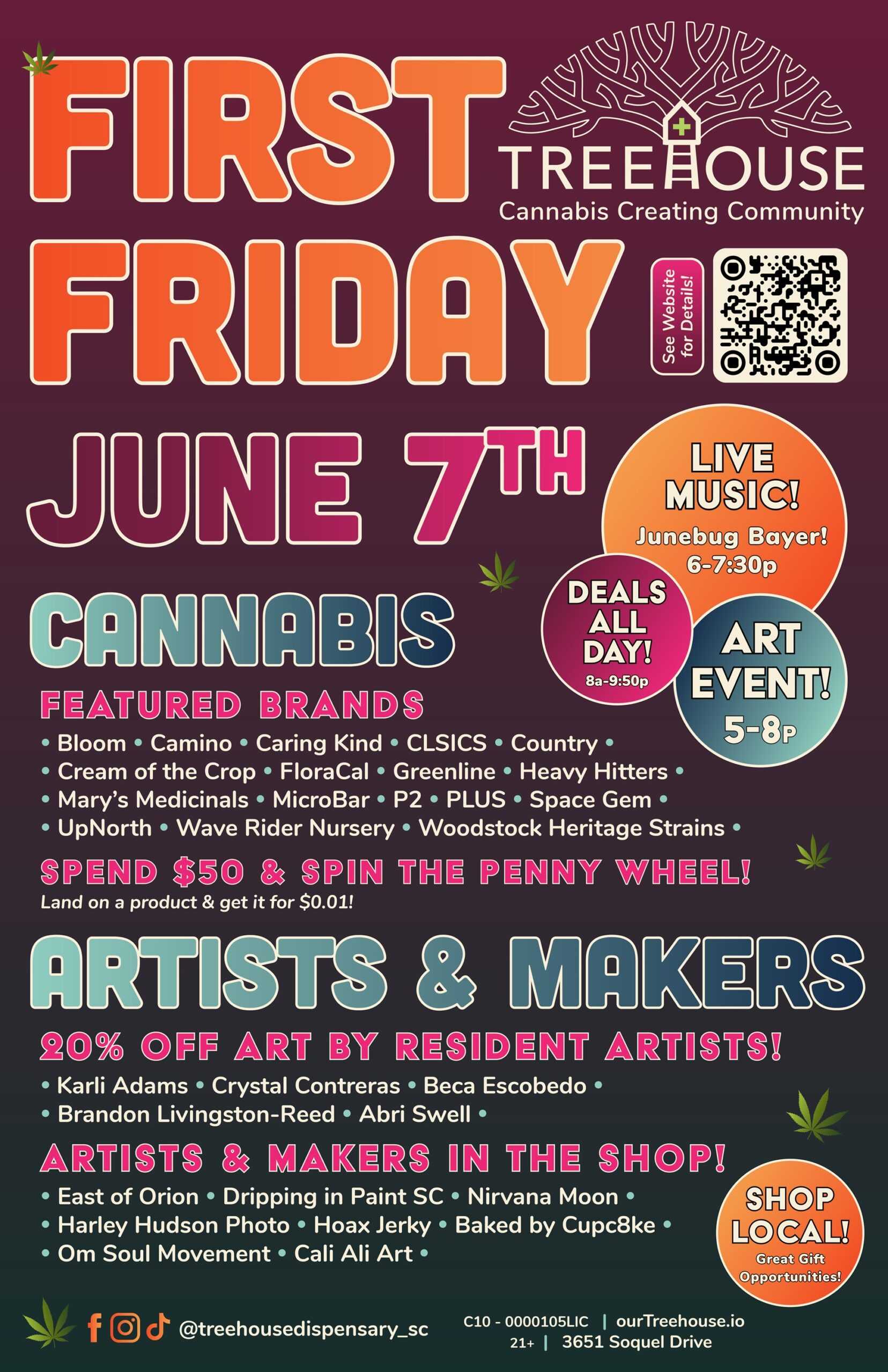 June First Friday @ Treehouse!